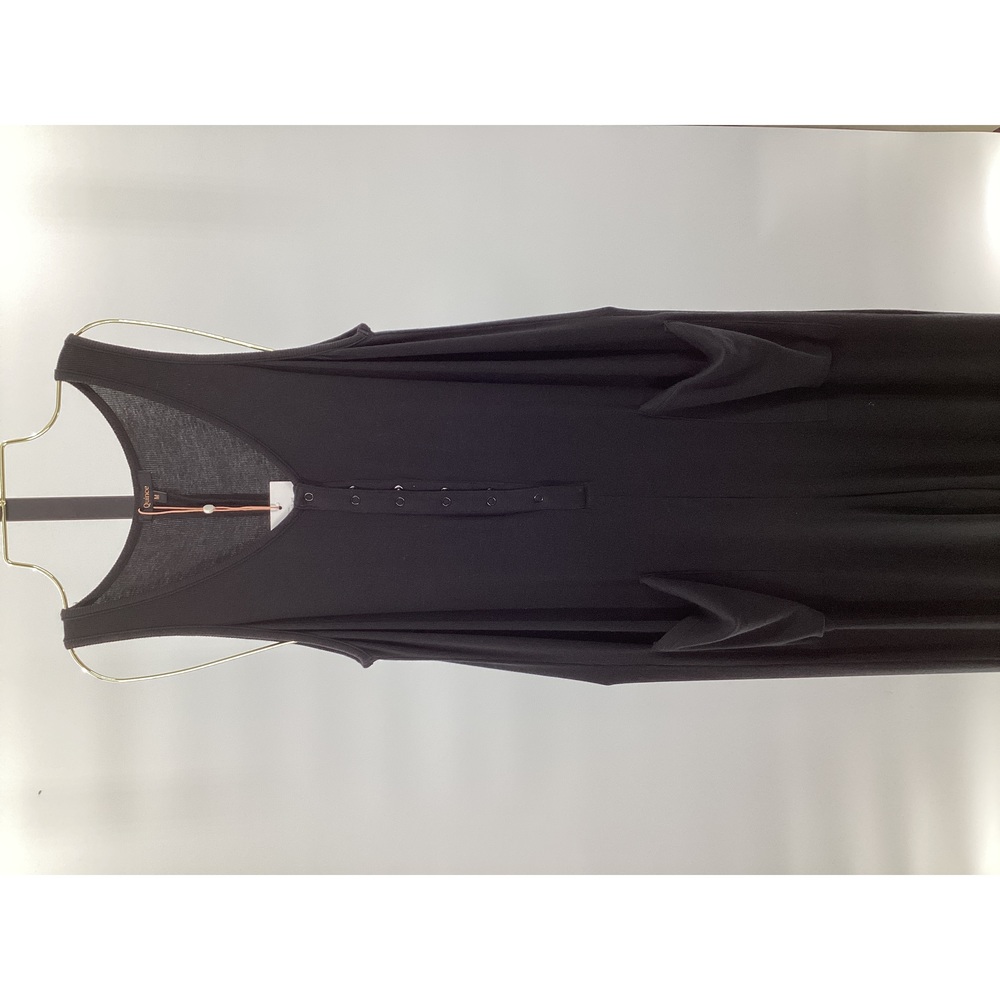 Quince Black Tencel Ribbed Maternity and Nursing Jumpsuit